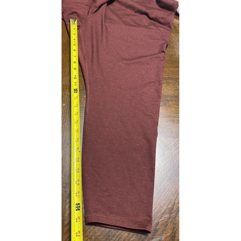 Old Navy Womens CloudComfy‎ Extra High-Rise 7/8 Ankle Leggings Maroon New - Picture 11 of 12